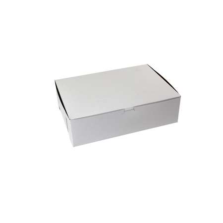 BOXIT Boxit 14"x10"x14" White Lock Corner Bakery Box, PK100 14104B-261